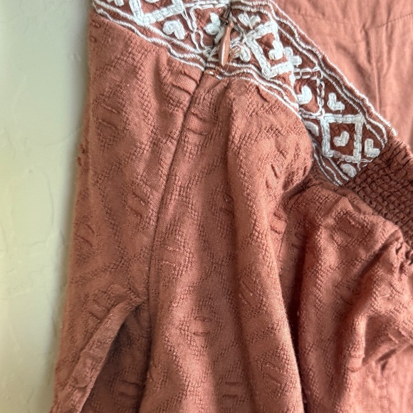 Anthropologie Wide Leg Jumpsuit Playsuit Embroidered Beachy Boho Women’s Small - Picture 9 of 15